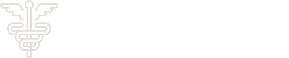 Logo Allgemeinarztpraxis St. Dangel, medizinisches Symbol.